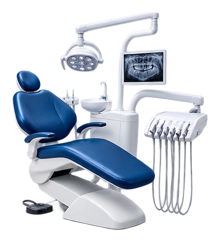 Cadeira e equipamento odontológico